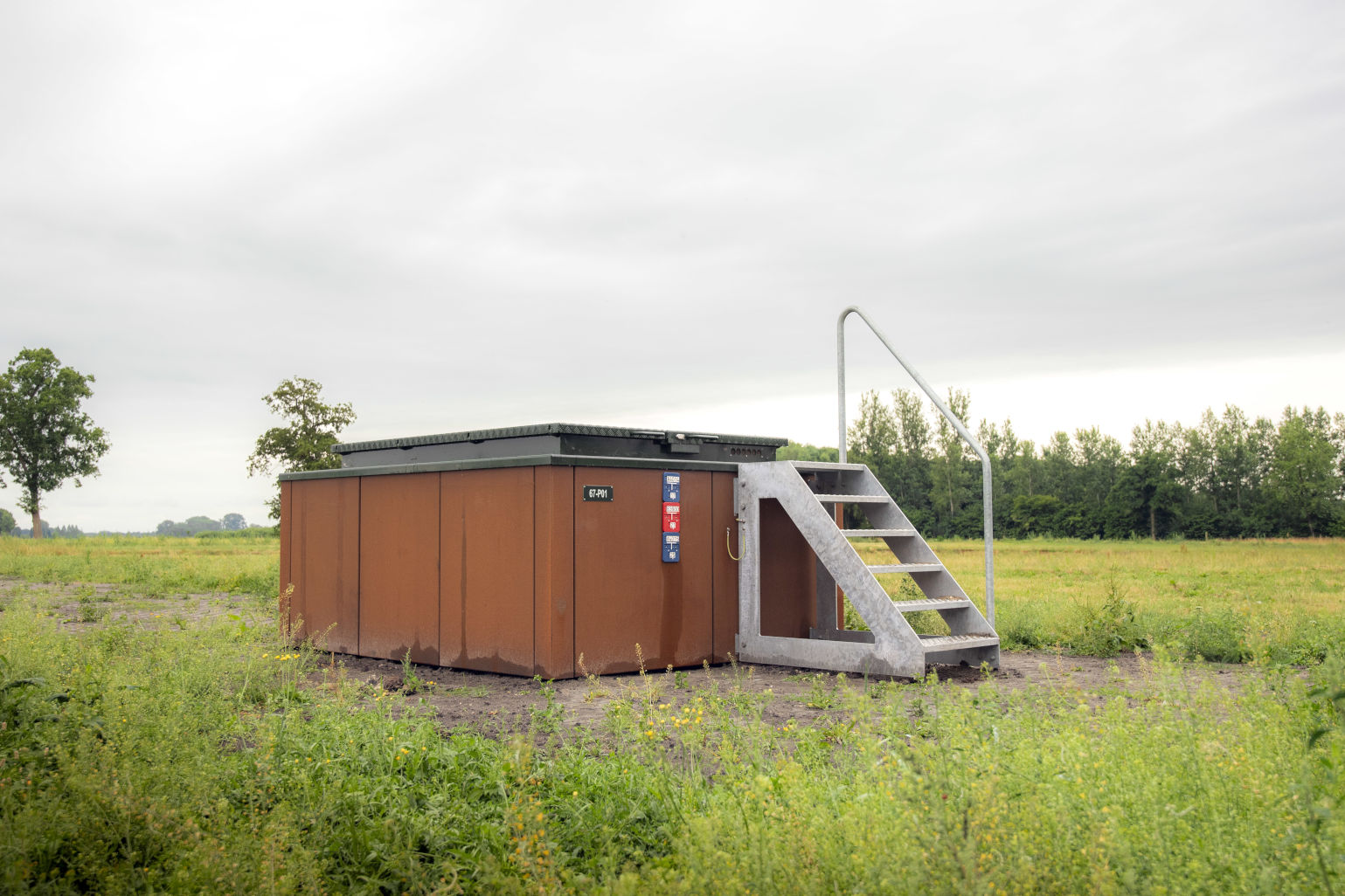 Cortenstalen bekleding voor drinkwaterput Espelo.